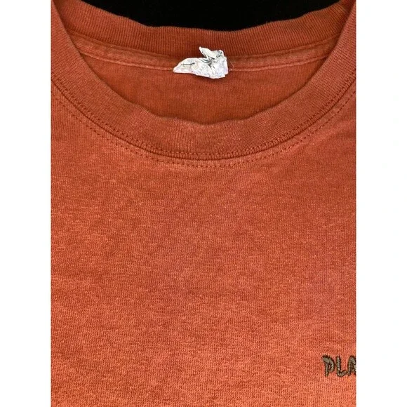 Mexico Shirt Men’s Large Orange Lizard‎ Embroidery Playa Del Carmen Casual Beach - Picture 4 of 8